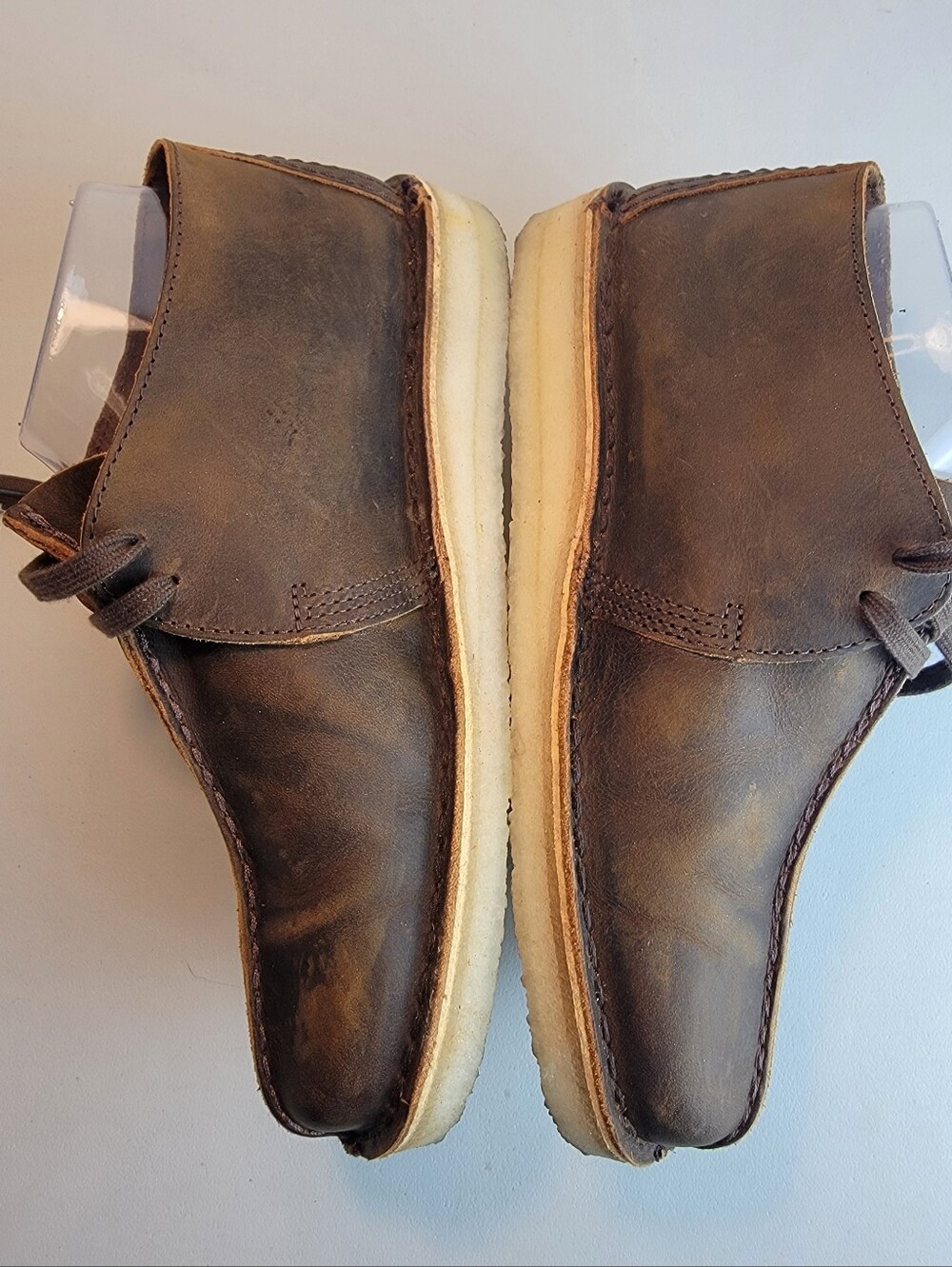 Clarks Originals Desert Trek Beeswax Leather Center Seam Shoe Womens Sz 8 Rustic
